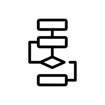 Strategy thin line icon Illustrazione stock