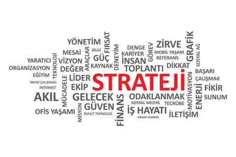 Strategy - Turkish Language Stock Illustration