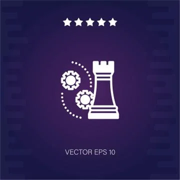 Strategy vector icon Stock Illustration