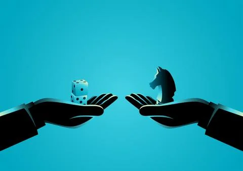 Strategy Versus Speculation Stock Illustration