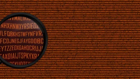 Strategy word being found with a magnifying glass Stock Footage 126310299