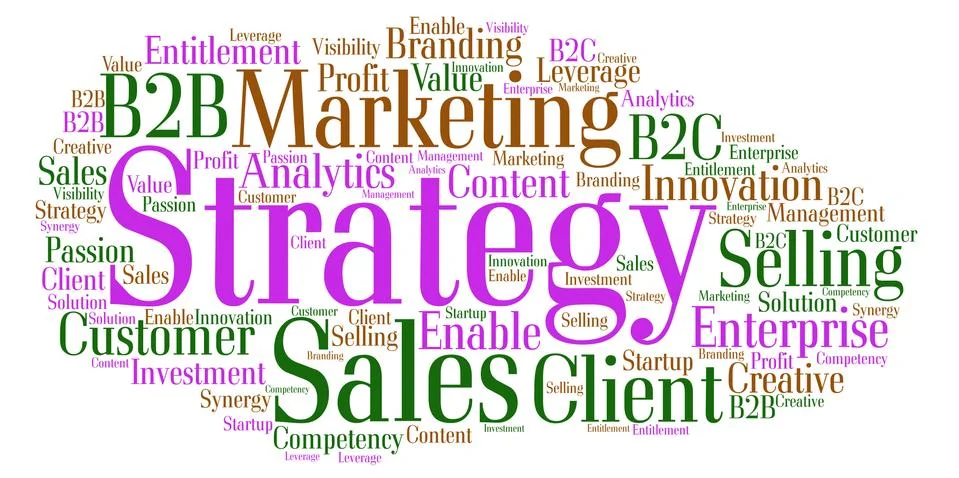 Strategy Word Cloud Stock Illustration