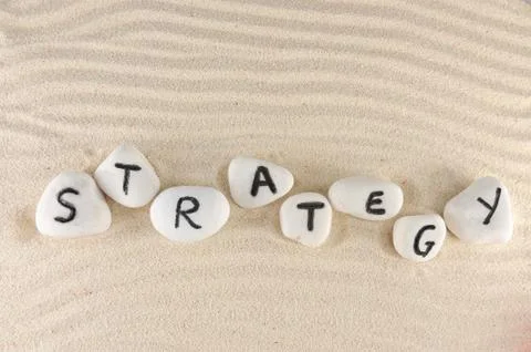 Strategy word Stock Photos