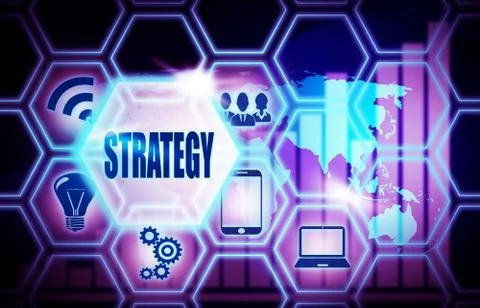 Strategy,background model concept Business Internet ,Innovation Computer Data 스톡 일러스트