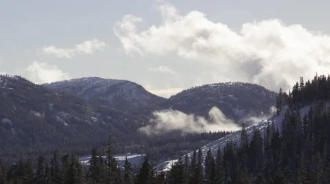 Strathcona Provincial Park Winter time lapse, Vancouver Island. Stock Footage 47810044
