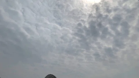 Stratiform altocumulus cloud time lapse Stock Footage 125133227