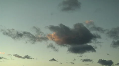 Stratocu at Sunset Stock Footage 54750695