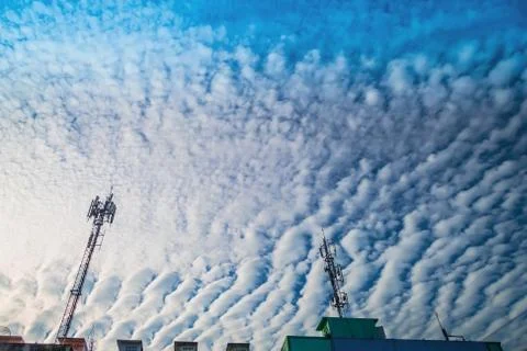 Stratocumulus clouds Foto stock