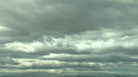 Stratocumulus - dramatic moody sky Stock Footage 54742873