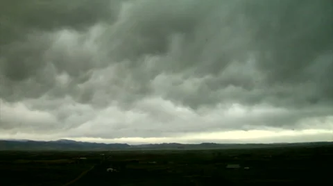 Stratocumulus Mammatus Stock Footage 54760161