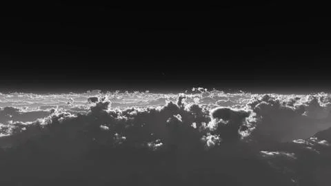 Stratosphere above clouds Stock Illustration