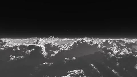 Stratosphere above clouds Stock Illustration