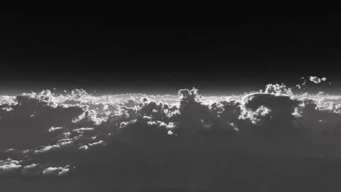 Stratosphere above clouds Stock Illustration