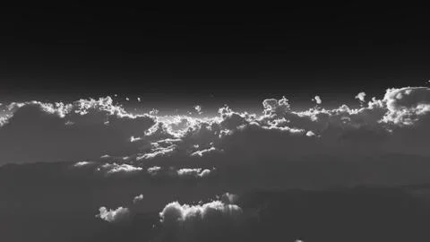 Stratosphere above clouds Stock Illustration