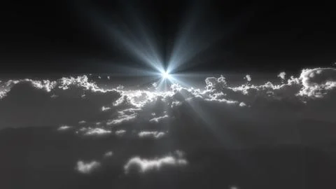 Stratosphere above clouds Stock Illustration
