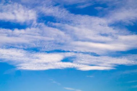 Stratosphere, the sky and clouds. Stock Photos