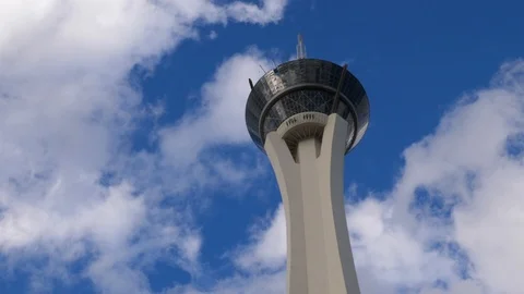 Stratosphere Tower in Las Vegas Stock Footage 101825214