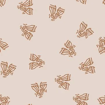 Stratovolcano lava line seamless pattern Stock Illustration
