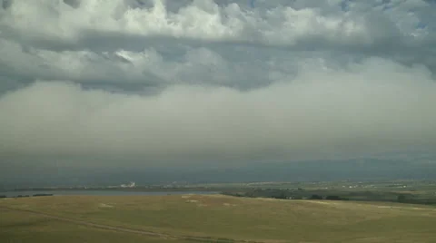 Stratus Deck Clouds Receding Stock Footage 54723678