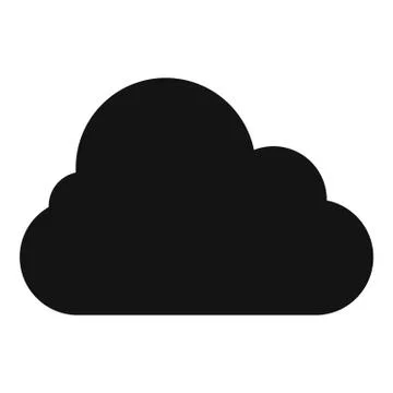 Stratus icon, simple style. Stock Illustration