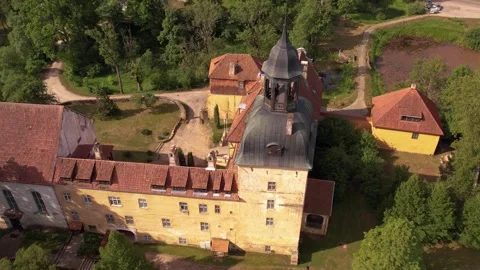 Straupe small town next to Old Straupe P... | Stock Video | Pond5
