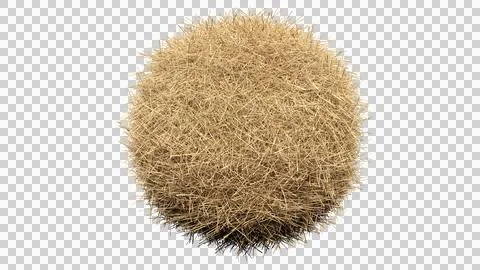 Straw arrangement on sphere shape Stock Photos