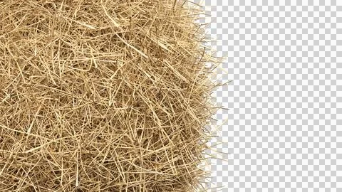 Straw arrangement on sphere shape Stock Photos