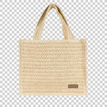 Straw bag isolated Stock Photos