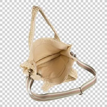 Straw bag isolated Stock Photos