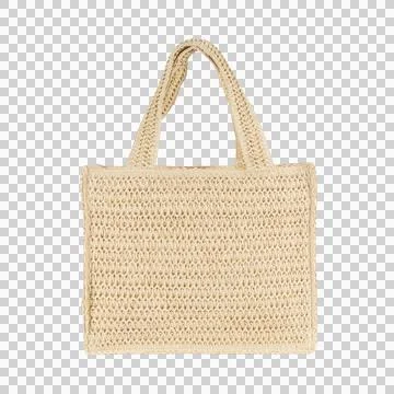 Straw bag isolated Stock Photos
