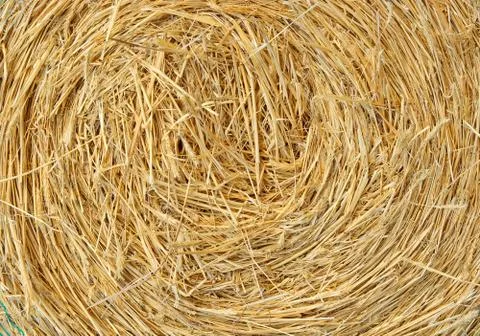 Straw bale background Stock Photos