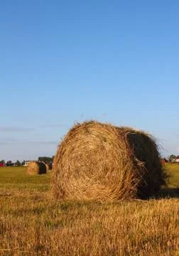 Straw bale Stock Photos
