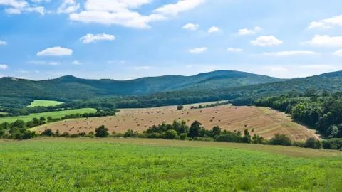 Straw bales Stock Photos