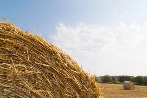 Straw bales Stock Photos