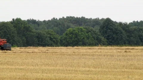 Straw baling Stock Footage 804008