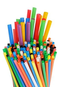 Straw for cocktail Stock Photos