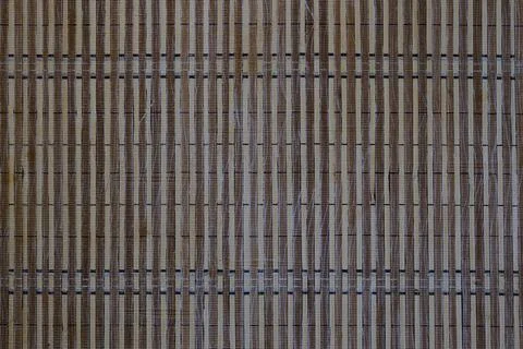 Straw - colored background napkin on the table mat Stock Photos