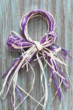 Straw decoration Foto stock