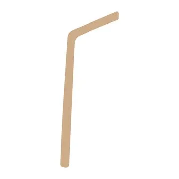 Straw drinks paper eco zero wast icon Stock Illustration