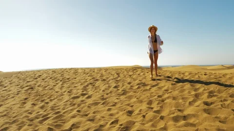 Straw hat beauty Stock Footage 107288134