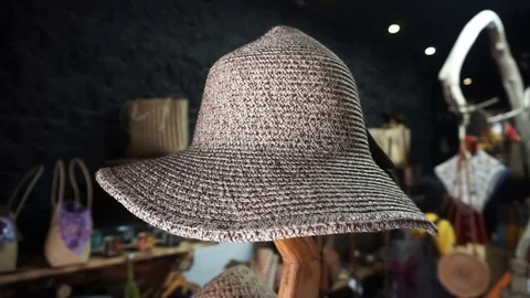 Straw hat Stock Footage 102592551