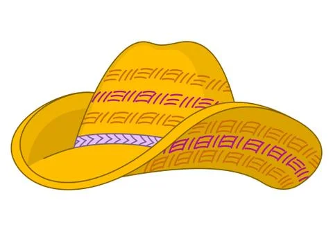 Straw hat Stock Illustration