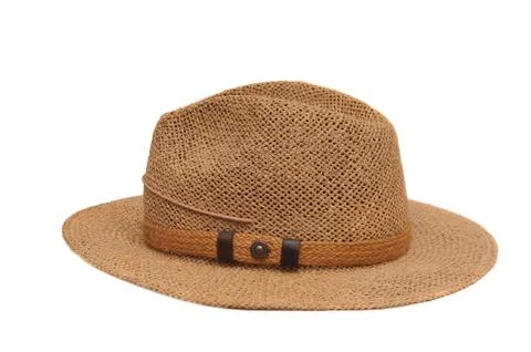 Straw hat isolated on white background Stock Photos