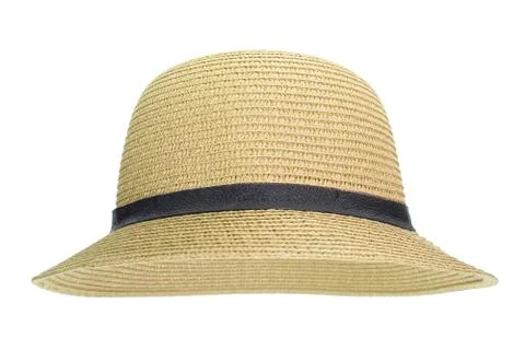 Straw hat isolated on white background Stock Photos