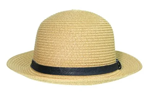 Straw hat isolated on white background Stock Photos