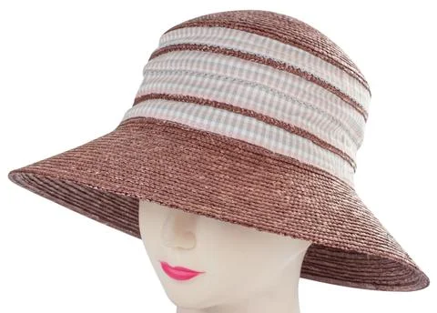 Straw hat on mannequin Stock Photos