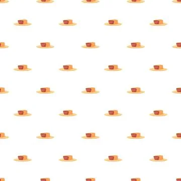 Straw hat pattern for summer vacation and travel theme Stock Illustration