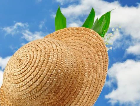 Straw hat Stock Photos
