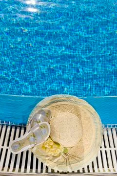 The straw hat Stock Photos