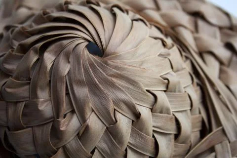 Straw hat texture Stock Photos